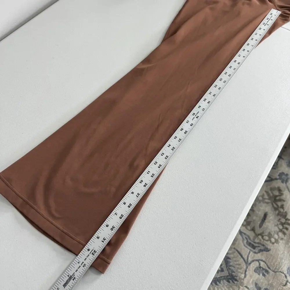 Lululemon‎ Groove Super-High-Rise Flared Pants Womens 14 Roasted Brown Nulu Yoga